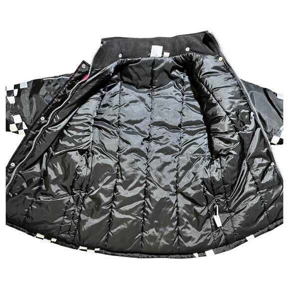 R&R Sport Vintage Snowmobile Racing Checkered Jacket Size Large Retro 80’s - Picture 12 of 13